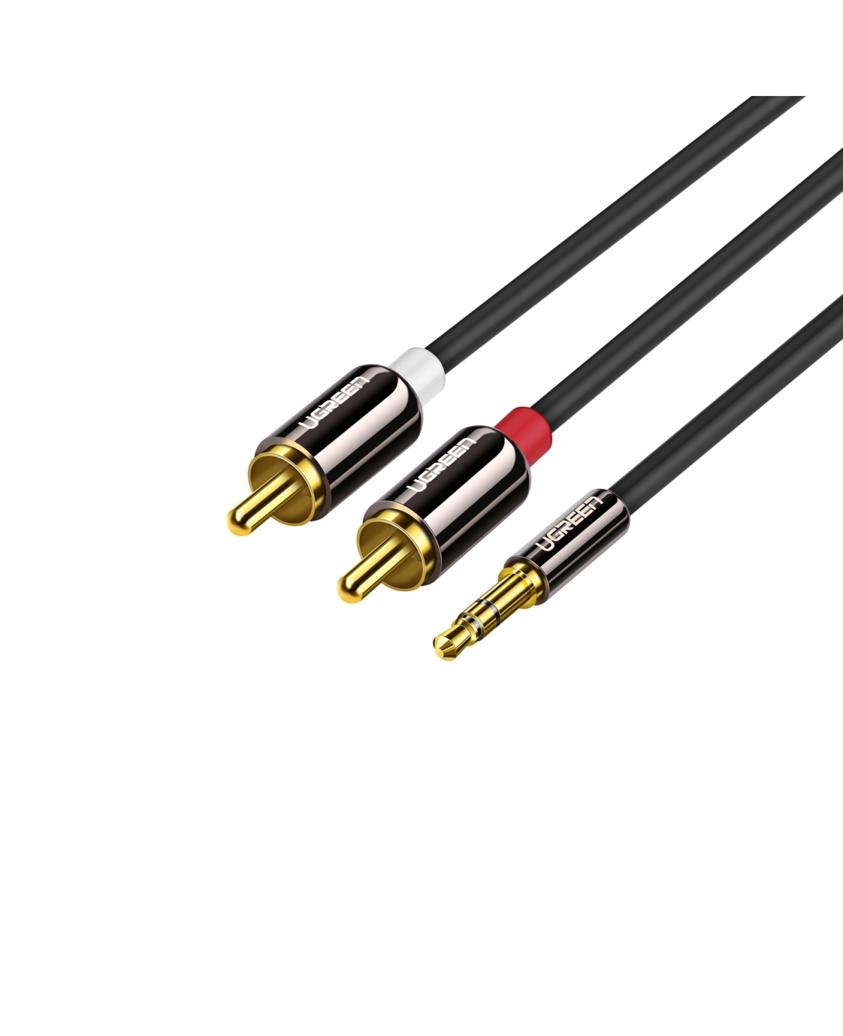 3.5MM MALE TO 2 RCA MALE CABLE 2M