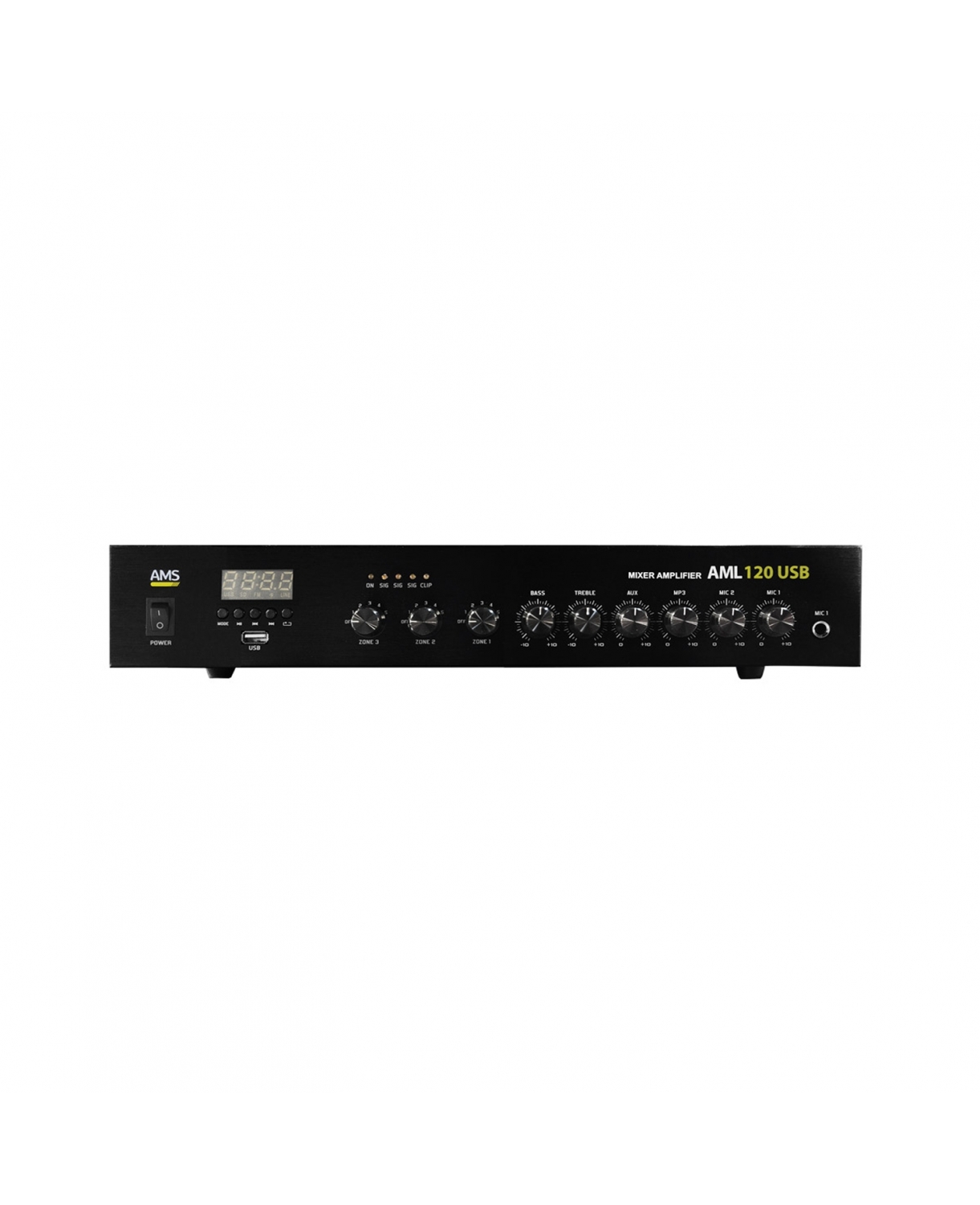 AMPLIFICADOR 120W 8OHMS-100V USB FM