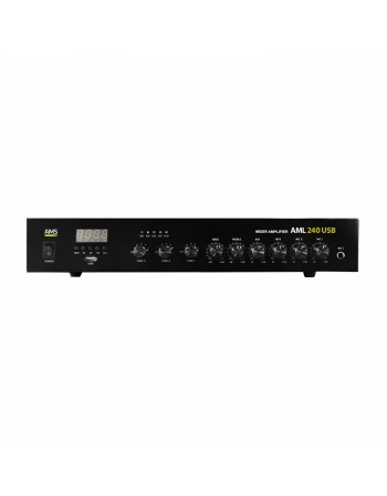 AMPLIFICADOR 240W 8OHMS-100V USB FM