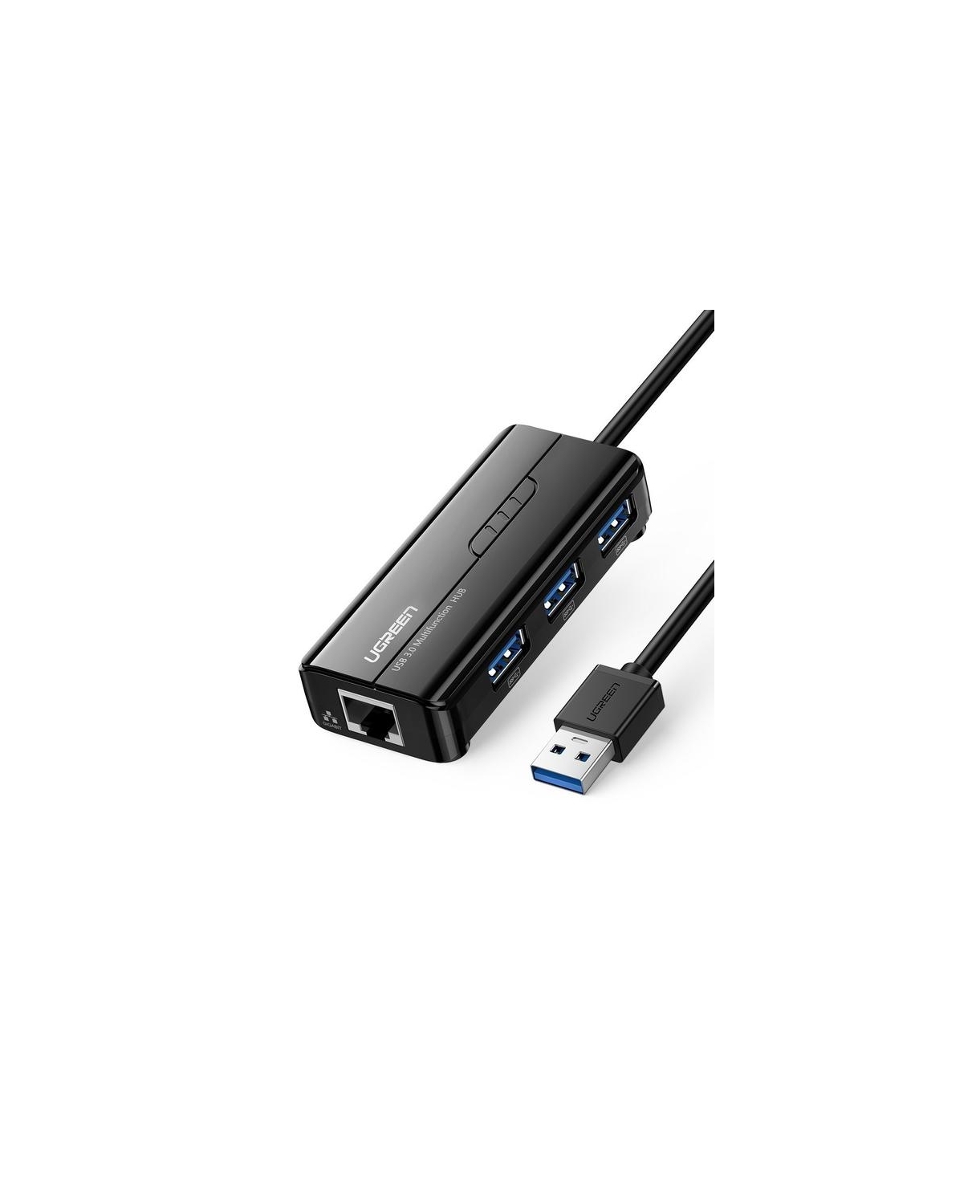 20265 - USB-A ADAPTADOR MACHO PARA ETHERNET + 3 PORTAS USB HUB